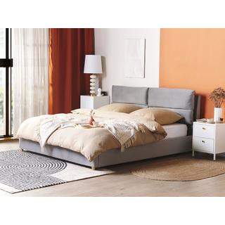 Beliani Bett mit Lattenrost aus Samtstoff Modern BATILLY  