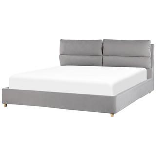 Beliani Bett mit Lattenrost aus Samtstoff Modern BATILLY  