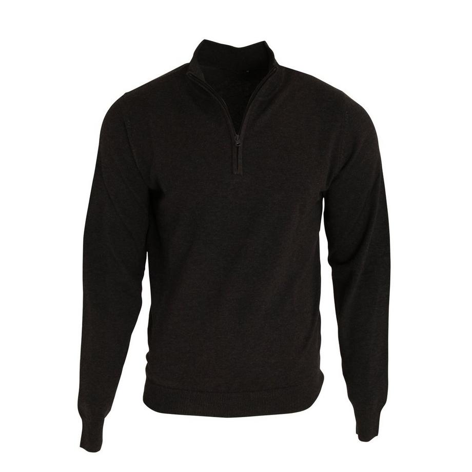 Pull tricoté à col zippé