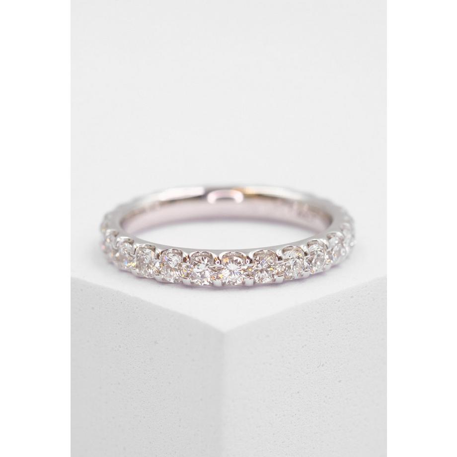 MUAU Schmuck  Bague Mémoire Diamant 1.50ct. or blanc 750 