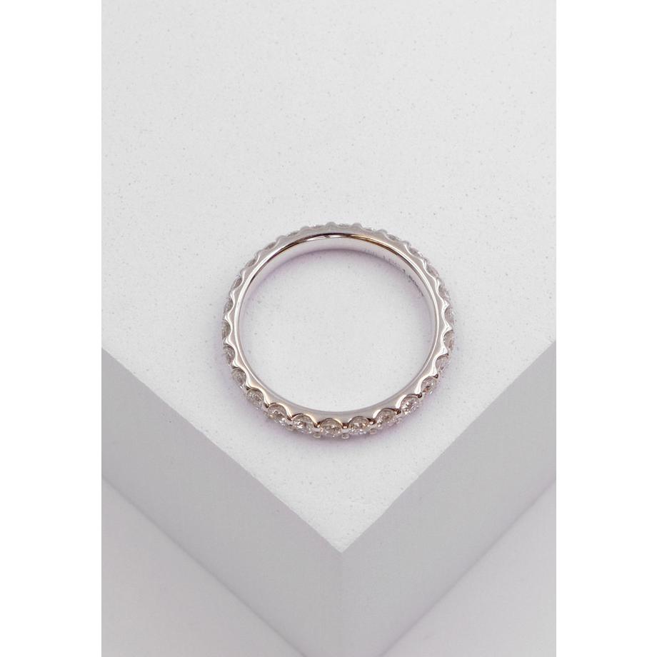 MUAU Schmuck  Bague Mémoire Diamant 1.50ct. or blanc 750 