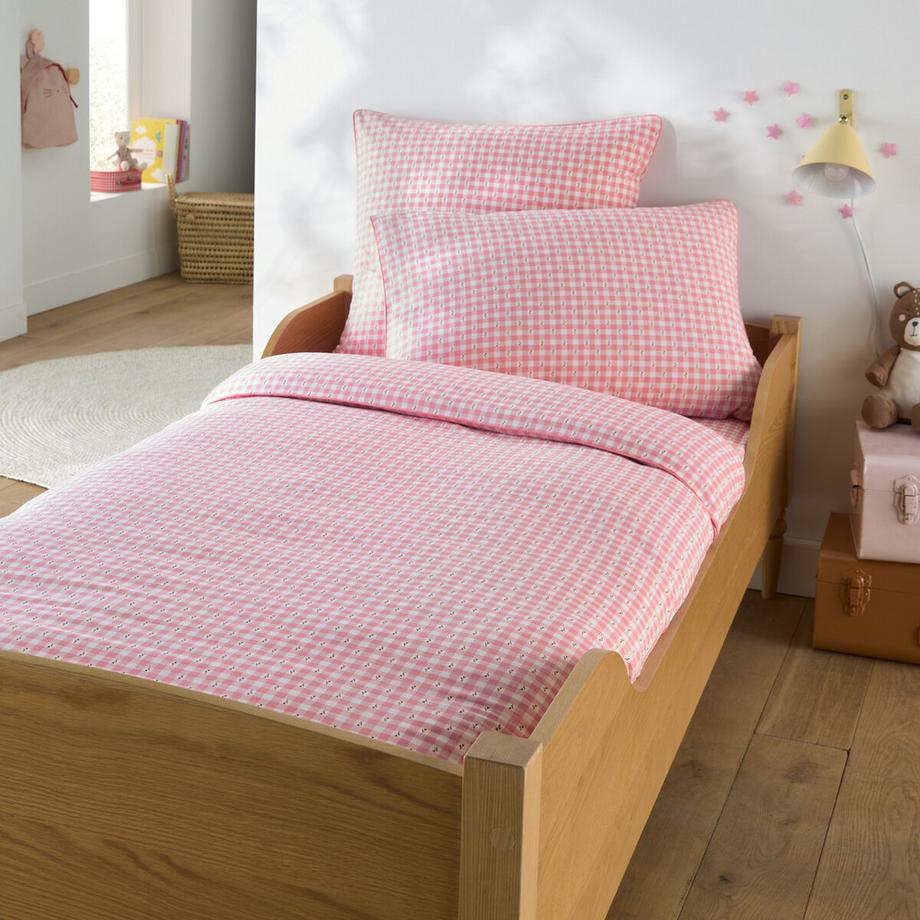 La Redoute Intérieurs Housse de couette en coton lavé Vichy Carreaux  