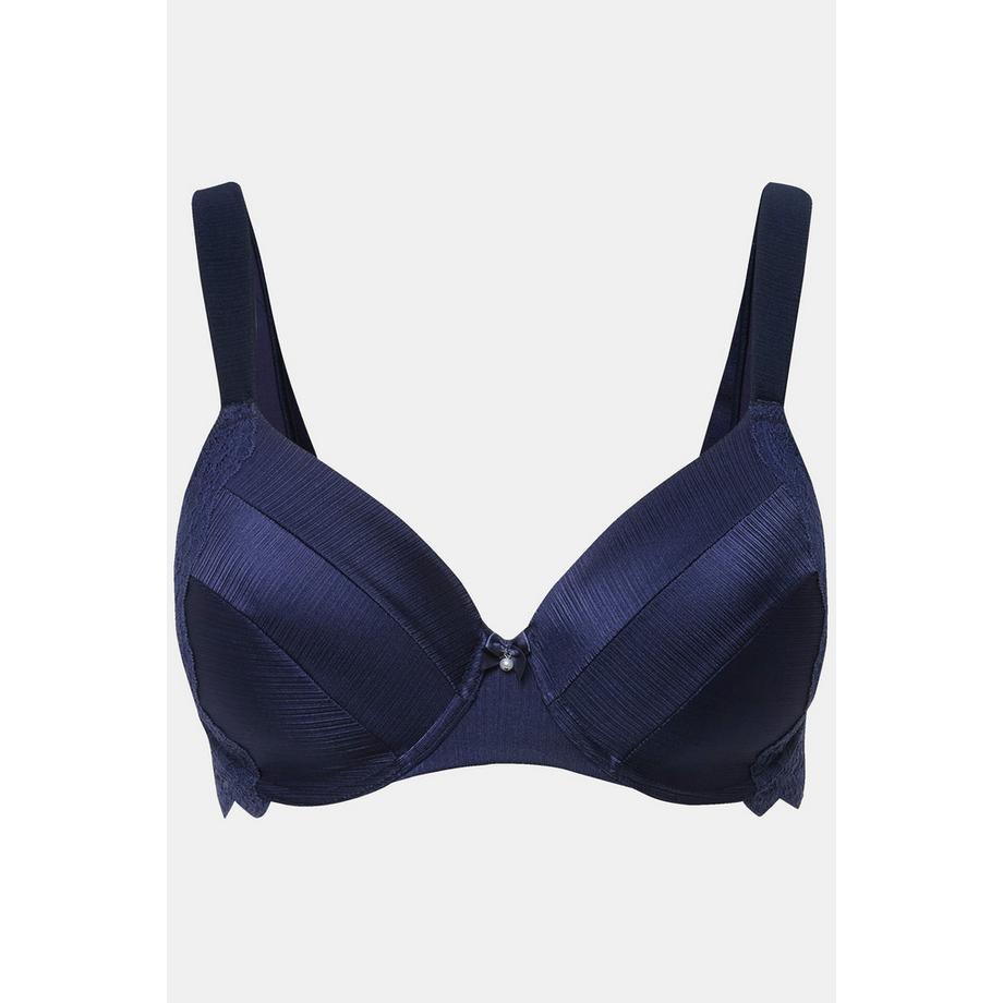 Ulla Popken Soutien-gorge à armatures bonnets souples satin dentelle  