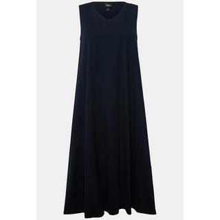 Ulla Popken  Robe maxi en jersey, sans manches. Silhouette en A évasée et décolleté en V. 