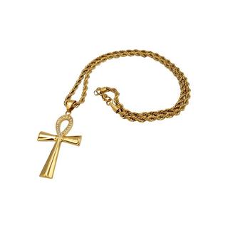 HEBE JEWELS  Ägyptische Ankh-Kreuz-Kette, HIP-HOP-STYLE 