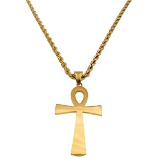 HEBE JEWELS  Ägyptische Ankh-Kreuz-Kette, HIP-HOP-STYLE 