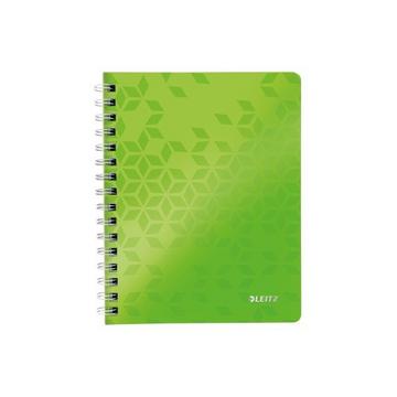 LEITZ Spiralbuch WOW PP A5 4639-00-54 grün 80 Blatt