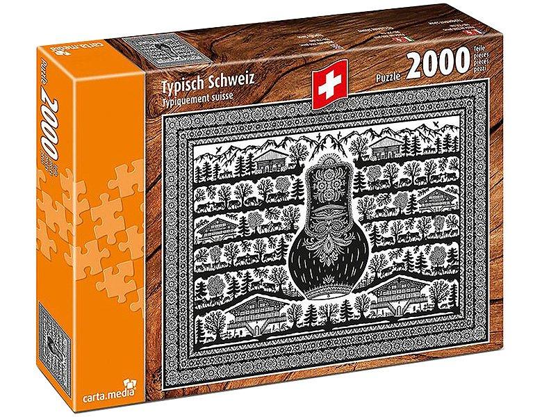 Image of Carta.Media Puzzle Typisch Schweiz (2000Teile)