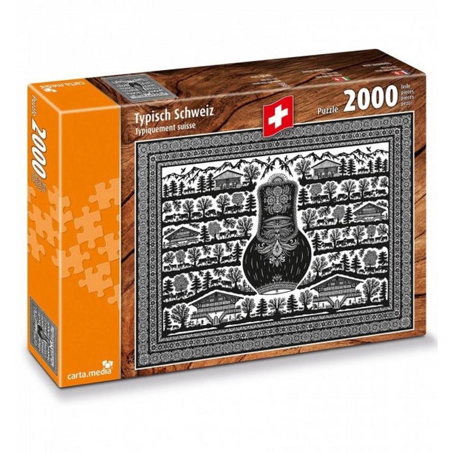 Carta Media  Puzzle Typisch Schweiz (2000Teile) 