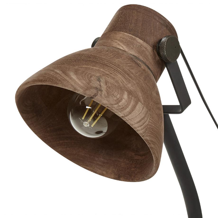 Beliani Lampe de bureau en Manguier Cottage KOLAR  