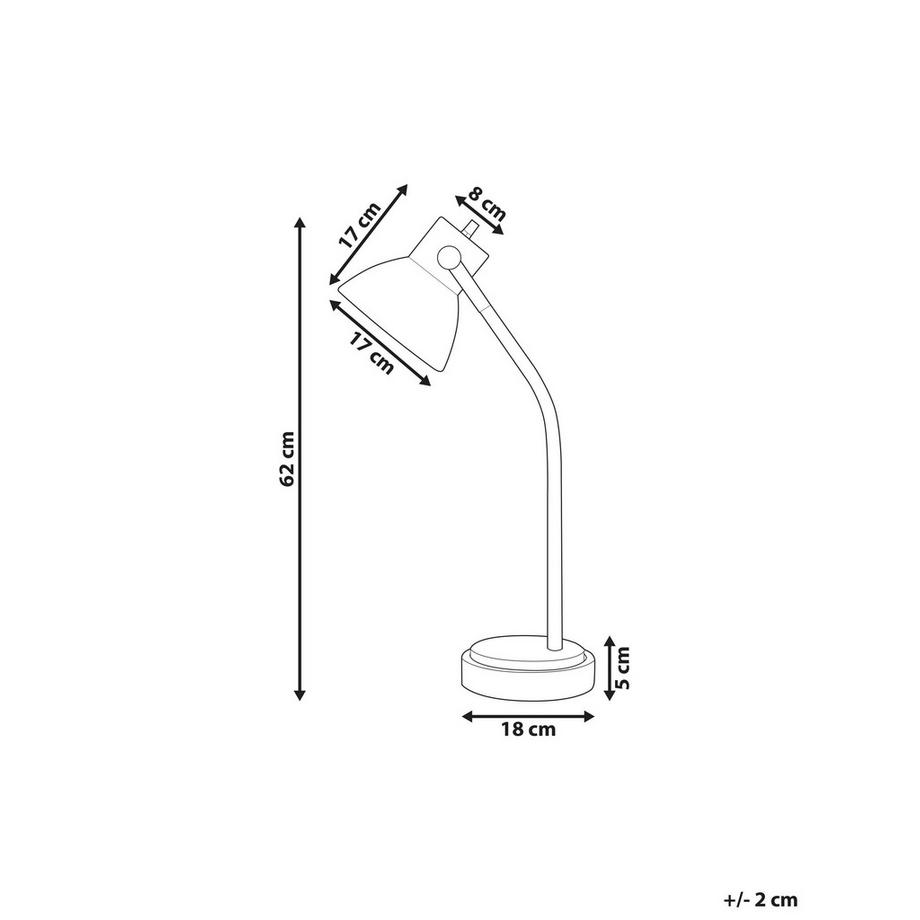 Beliani Lampe de bureau en Manguier Cottage KOLAR  