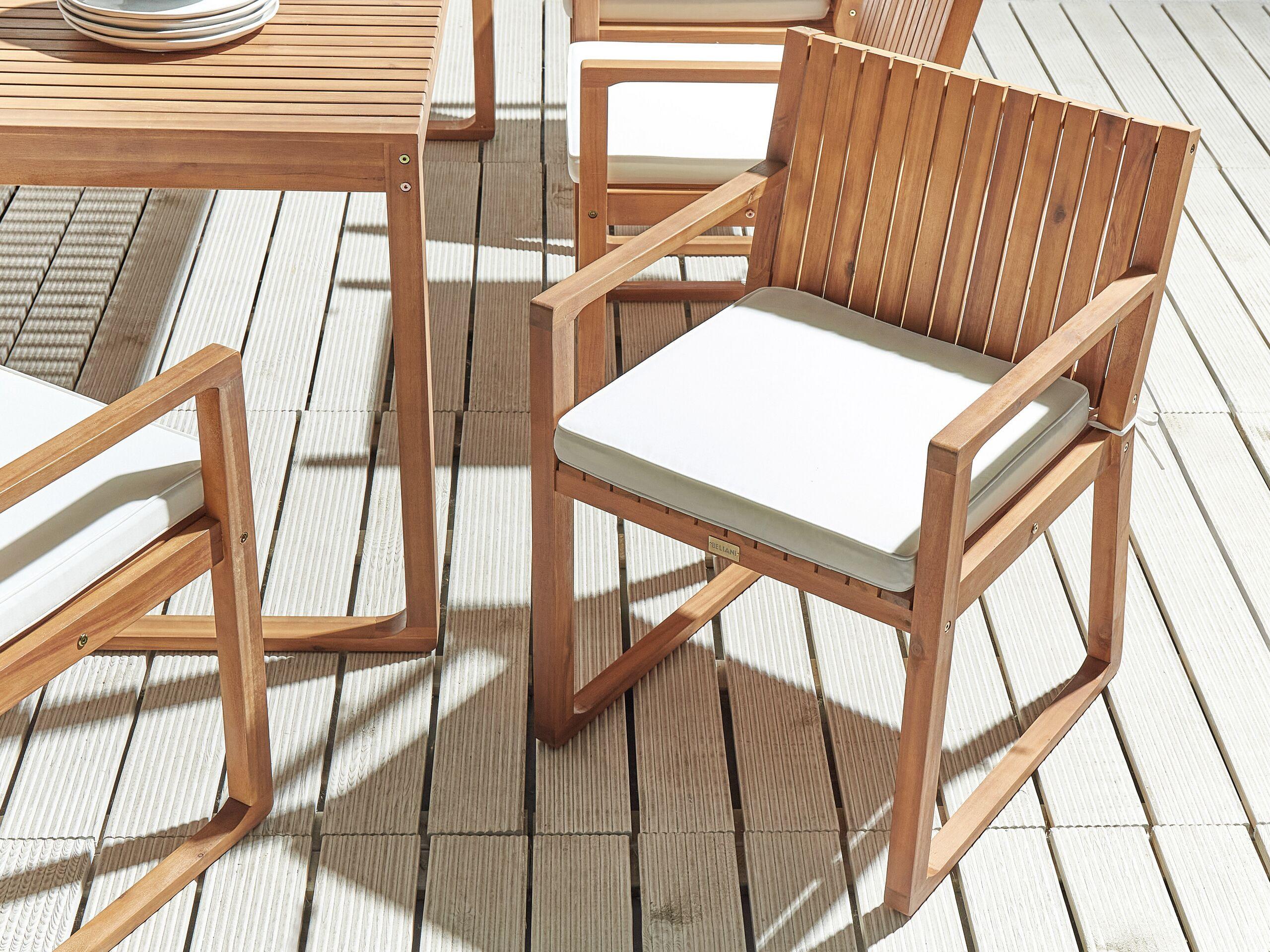 Beliani Coussin pour chaise de jardin en Polyester Scandinave SASSARI  