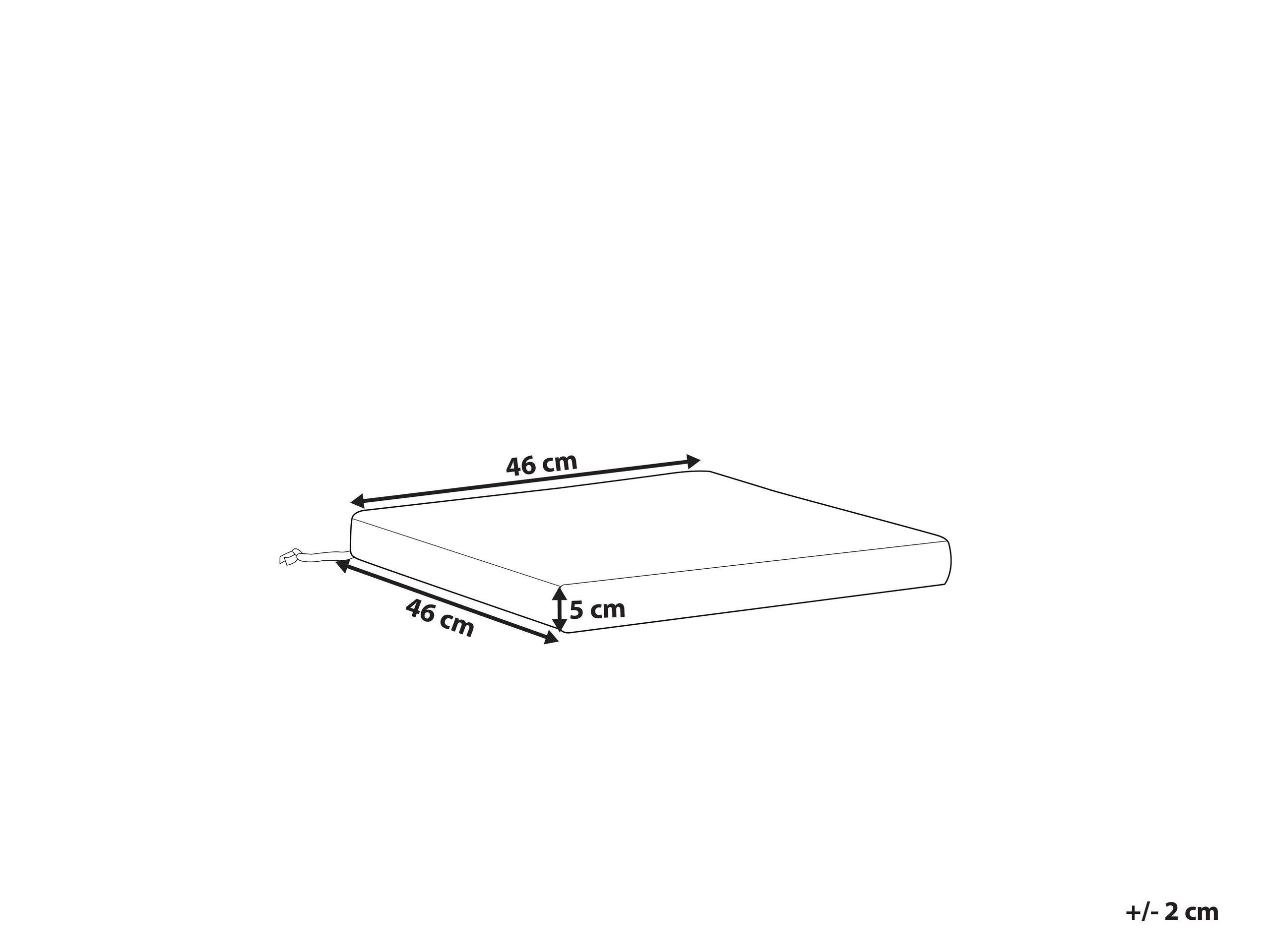 Beliani Coussin pour chaise de jardin en Polyester Scandinave SASSARI  