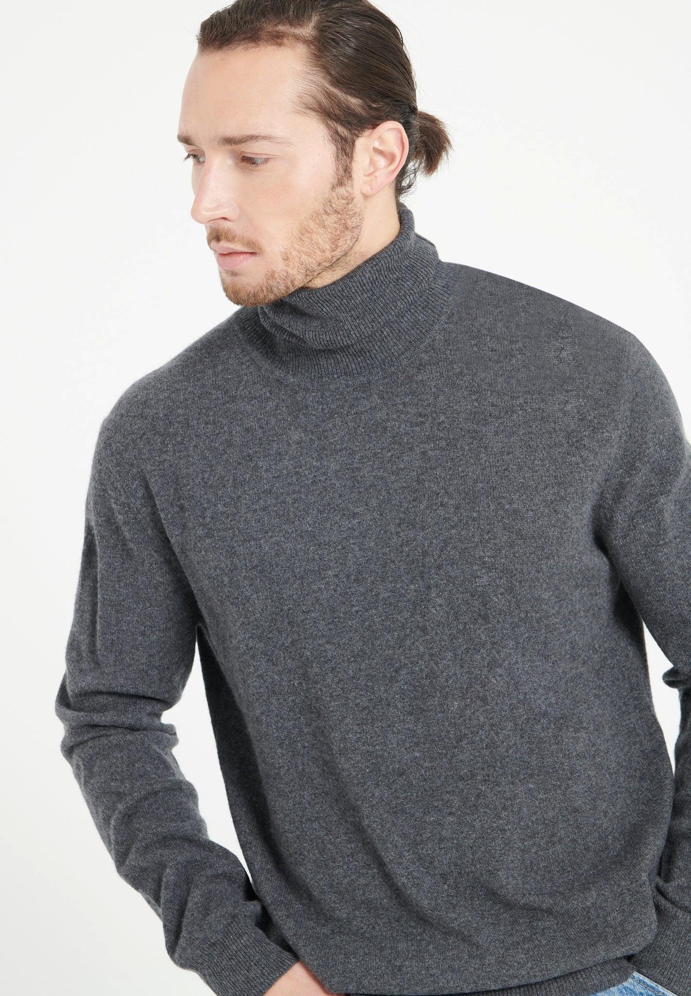 Studio Cashmere8  LUKE 3 Pull col roulé - 100% cachemire 