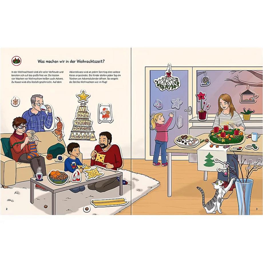 Ravensburger  Wieso? Weshalb? Warum? Stickerheft: Weihnachten 