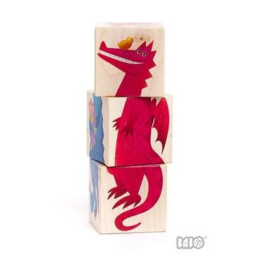 Würfel Puzzle Drache