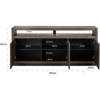 mutoni Sideboard Oakura Eichenfurnier 190x40  