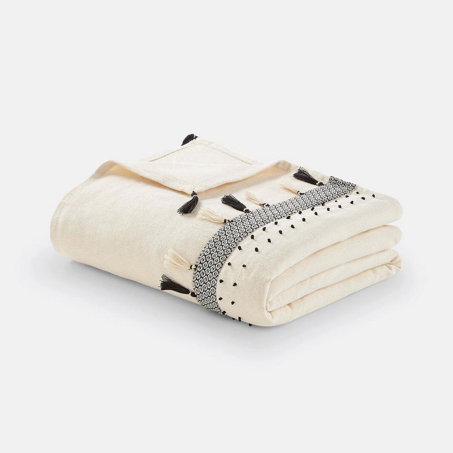 La Redoute Intérieurs PARFETO Plaid Écru  