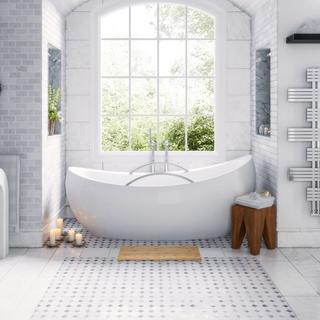 Northix Tapis de bain en bambou  