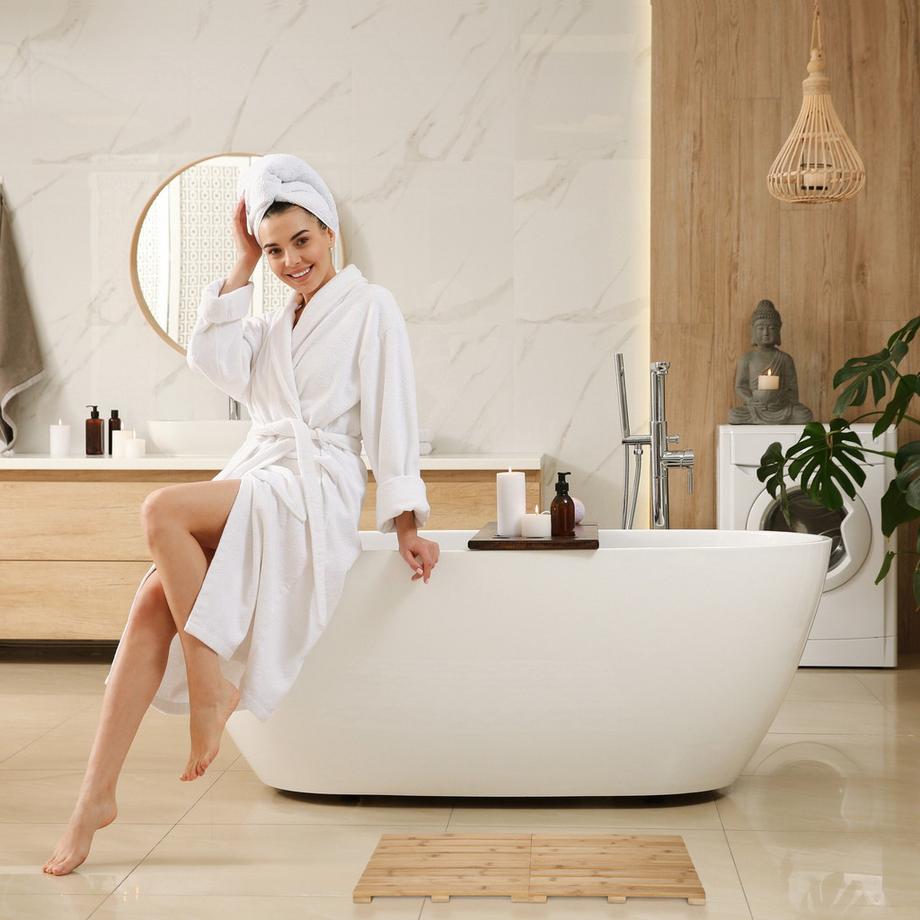 Northix Badematte aus Bambus  