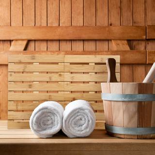 Northix Tapis de bain en bambou  