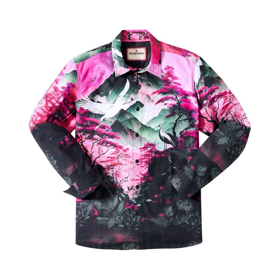 Joe Browns Camicia a Maniche Lunghe con Audace Motivo Artistico  