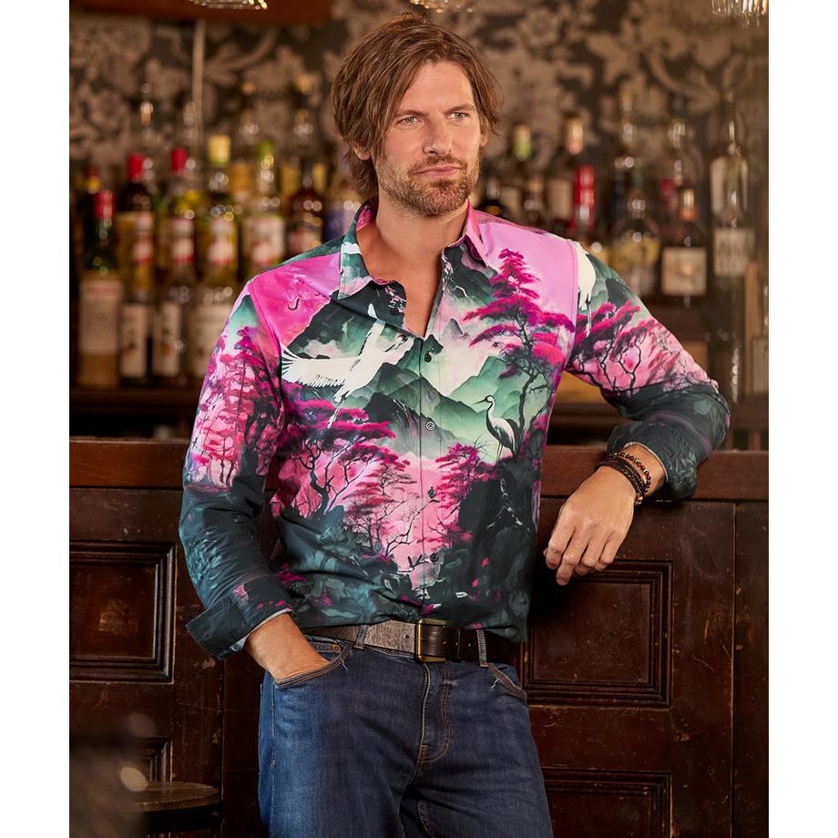 Joe Browns Camicia a Maniche Lunghe con Audace Motivo Artistico  