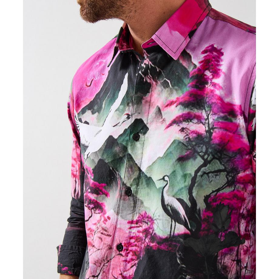 Joe Browns Camicia a Maniche Lunghe con Audace Motivo Artistico  