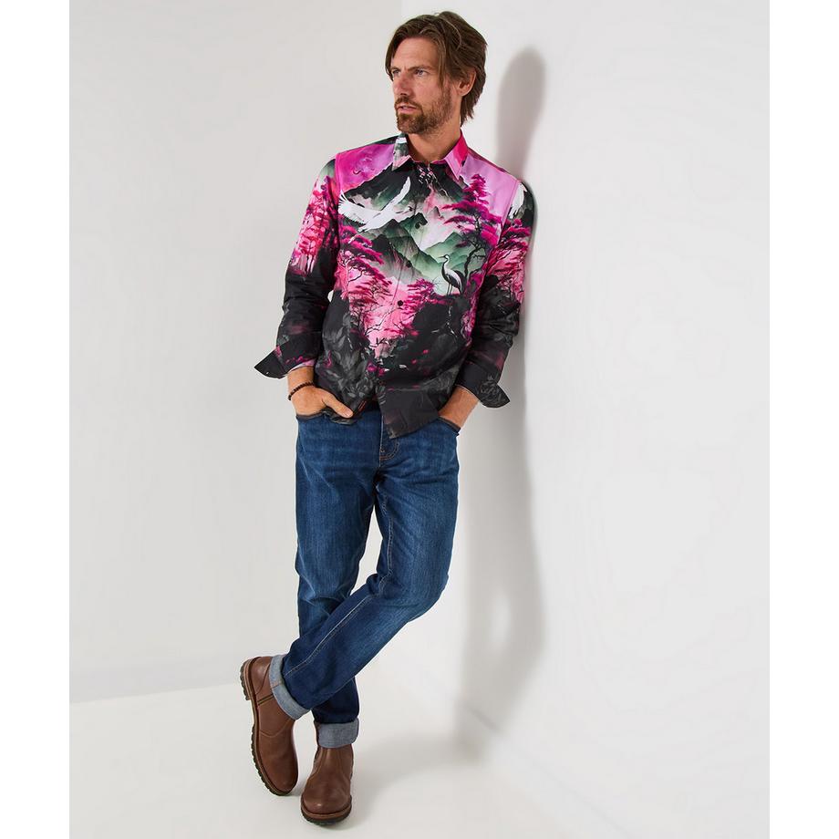 Joe Browns Camicia a Maniche Lunghe con Audace Motivo Artistico  