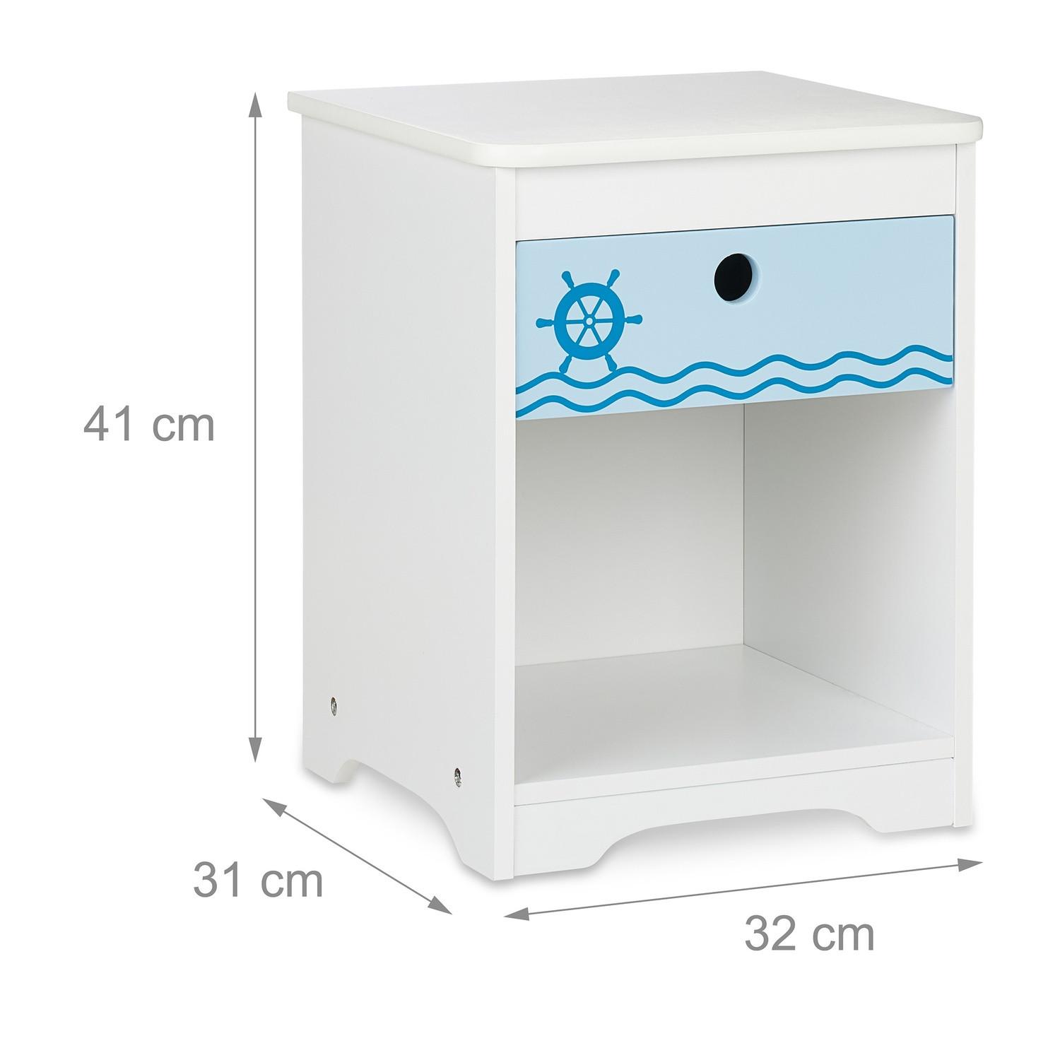 Northio Table de chevet pour enfant avec tiroir  