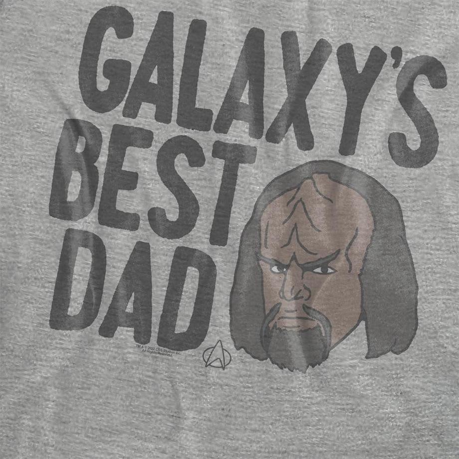 Star Trek  Galaxy´s Best Dad T-Shirt, Meliert 