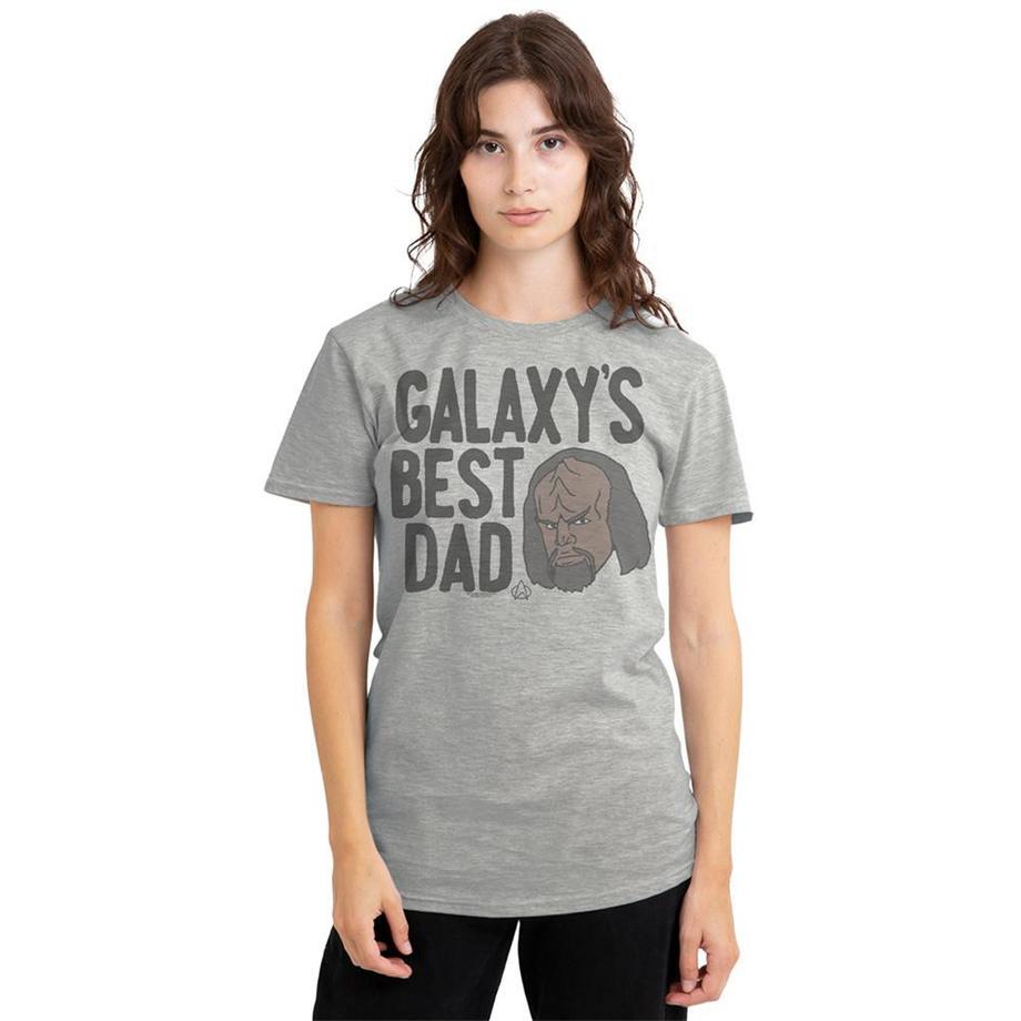 Star Trek  Galaxy´s Best Dad T-Shirt, Meliert 