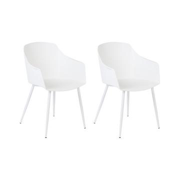 Lot de 2 chaises en Matière synthétique Scandinave FONDA