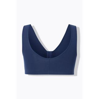 Ulla Popken Bustier Chiusura Anteriore Qualità Cotone  