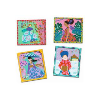 Djeco  Djeco Artistic Glitter Plates World Trip 