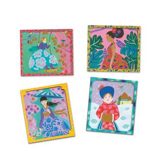 Djeco  Djeco Artistic Glitter Plates World Trip 