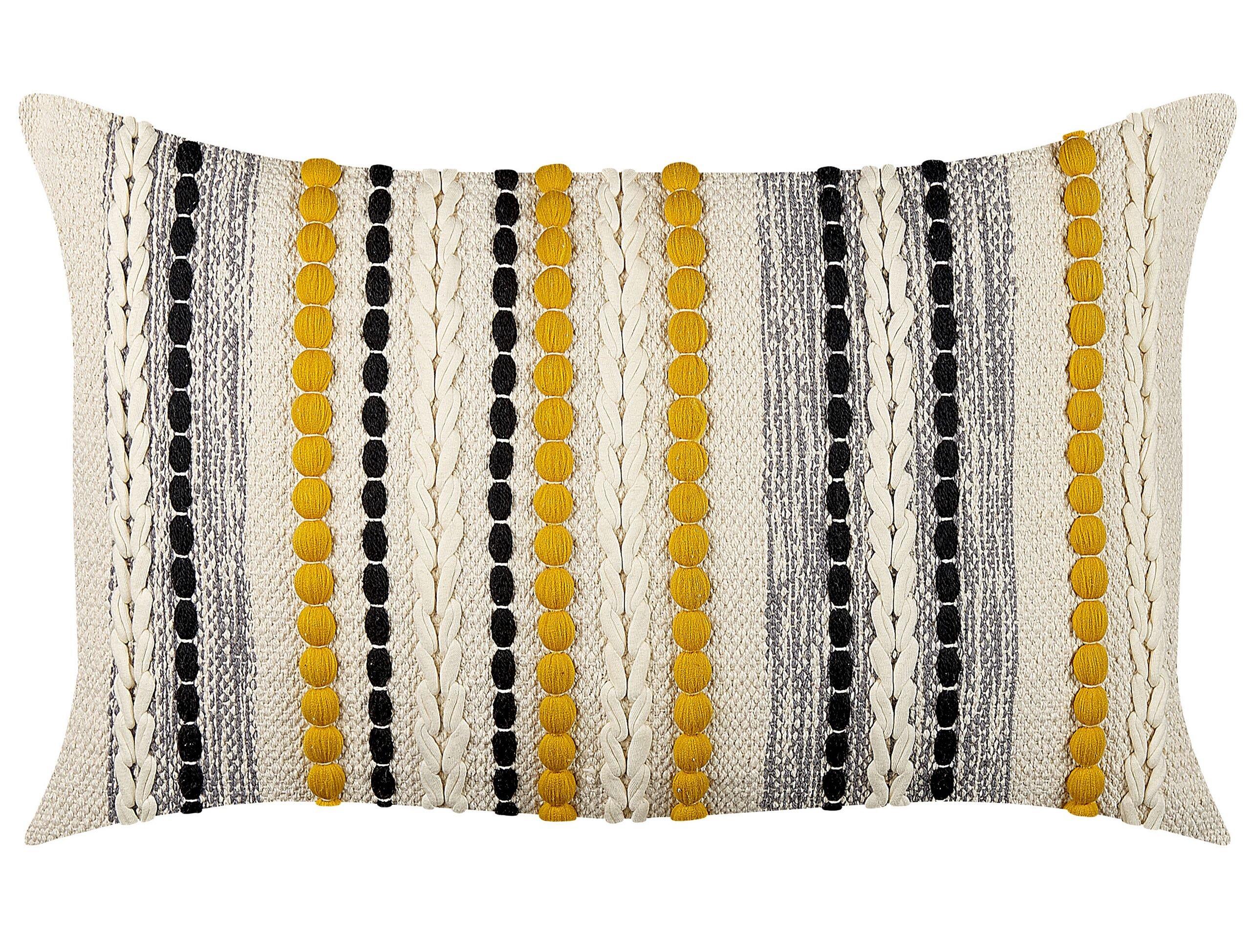 Beliani Coussin en Coton Boho ARDISIA  