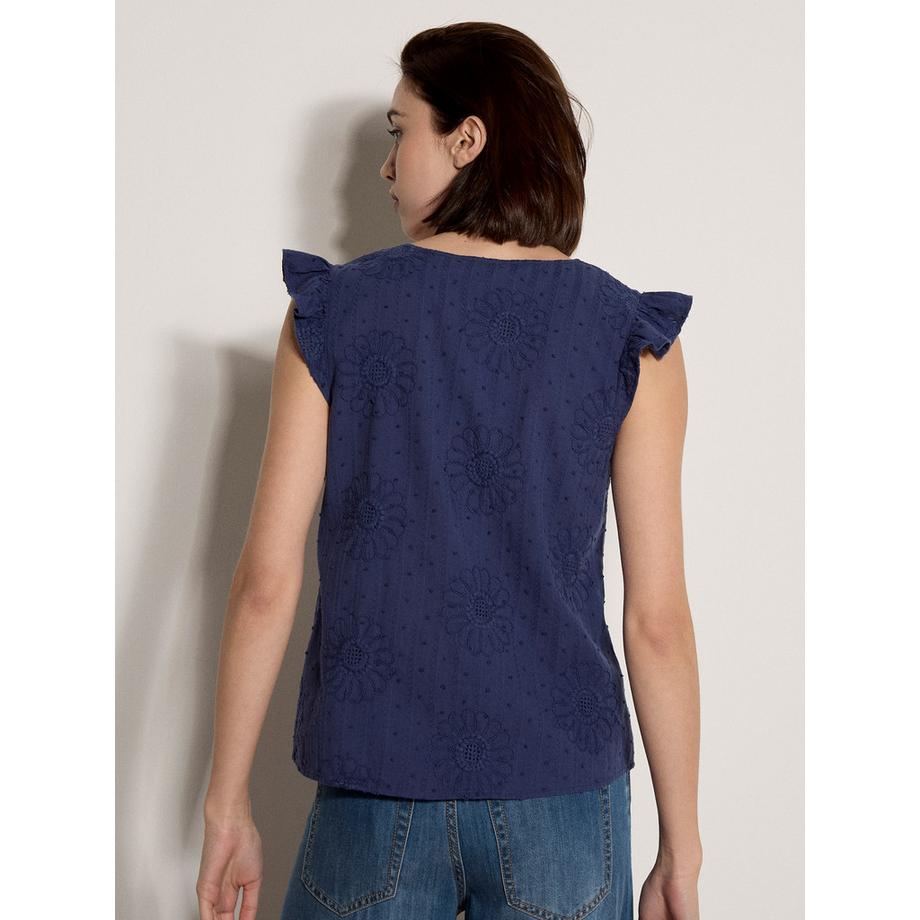 APRICOT Blouse brodée de marguerites  