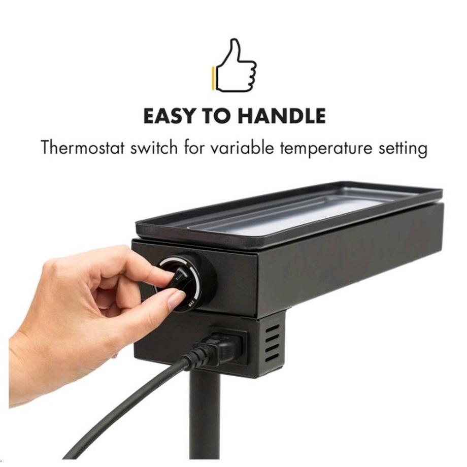 Klarstein  Appenzell Peak Raclette mit Grill - Schwarz 