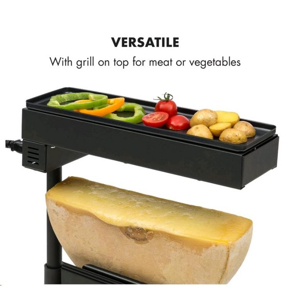 Klarstein  Appenzell Peak Raclette mit Grill - Schwarz 
