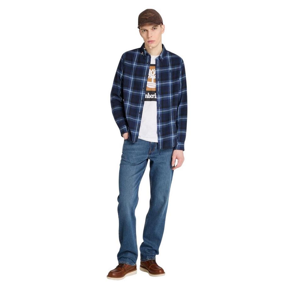 Timberland  Freizeithemd Mit Karomuster Und Knopfleiste 