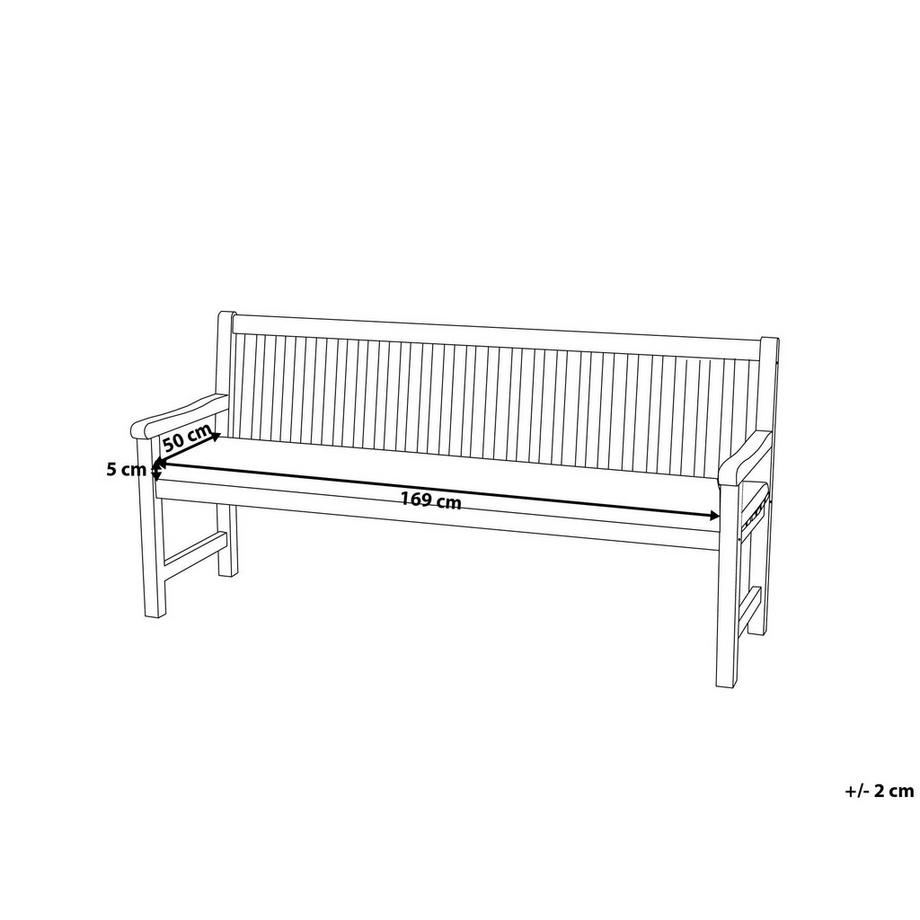 Beliani Bankauflage aus Polyester Klassisch VIVARA  