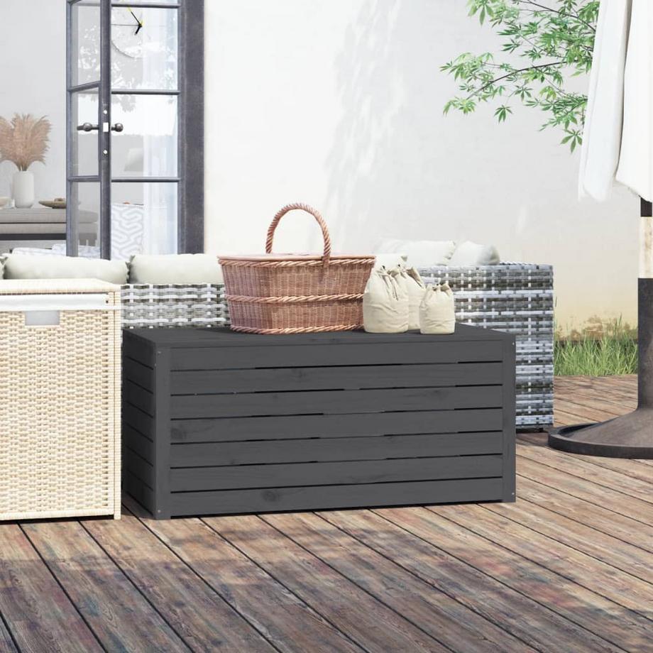 VidaXL Coffre de jardin bois de pin  