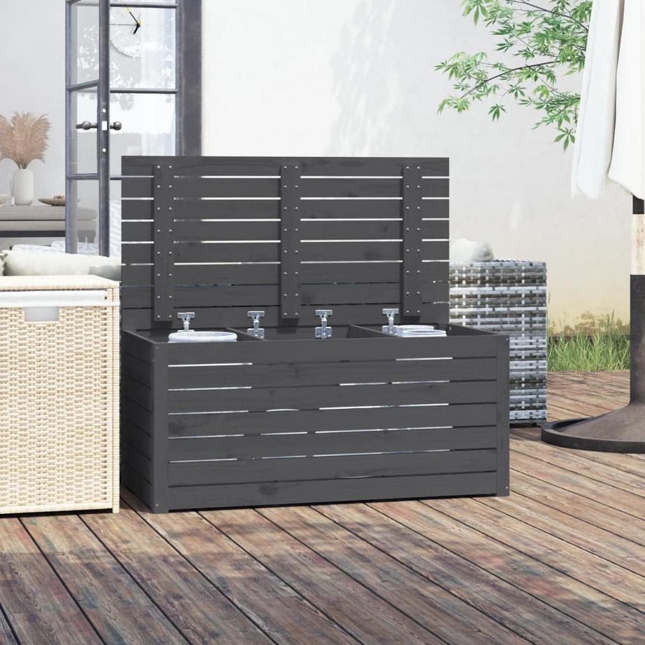 VidaXL Coffre de jardin bois de pin  