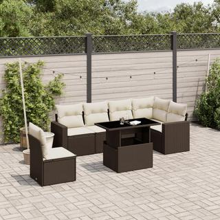 VidaXL set divano da giardino Polirattan  