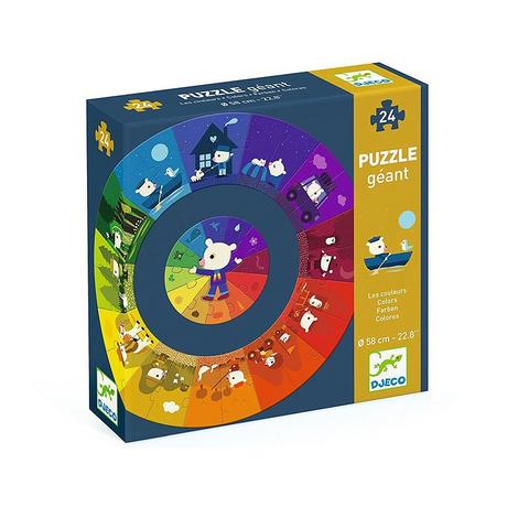 Djeco  Puzzle Riesenpuzzle Farben (13/24) 