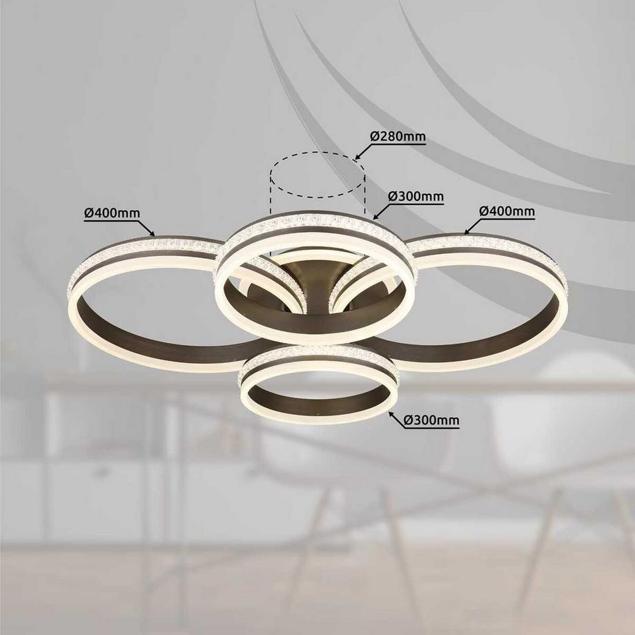 mutoni light Deckenleuchte Grouni LED  