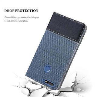 Cadorabo  Housse compatible avec Huawei Y6 PRIME - Coque de protection avec fermeture magnétique, fonction de support et compartiment pour carte 