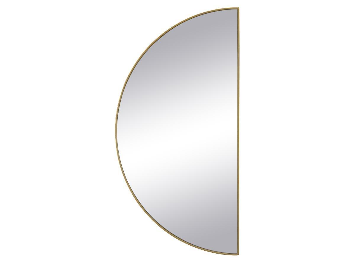 Vente-unique Lot de 2 miroirs demi-cercle design en métal - L.50 x H.100 cm - Doré - GAVRA  