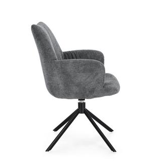 mutoni Fauteuil pivotant Alexander gris foncé  